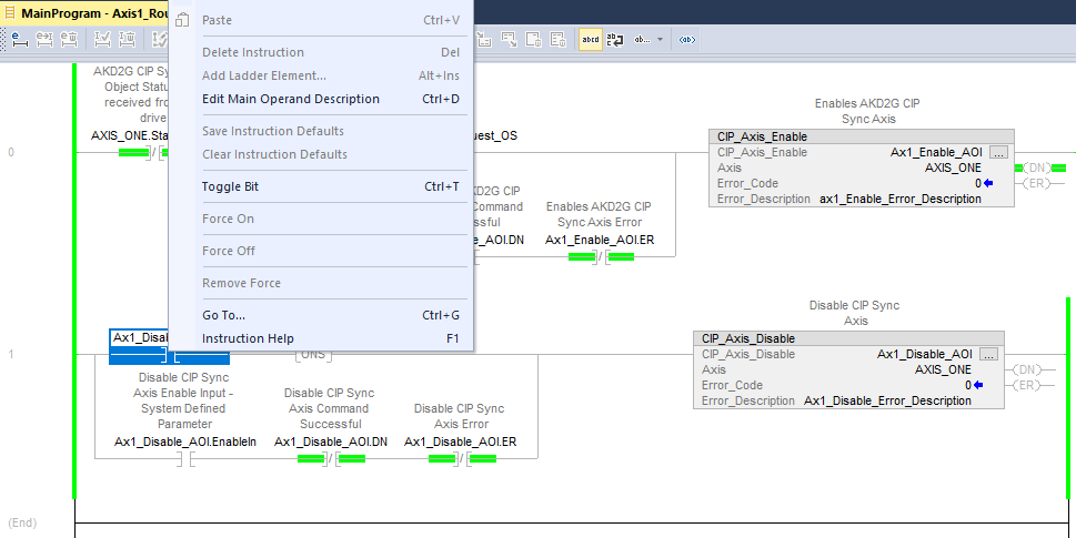 AX1_Disable right-clicked with menu showing